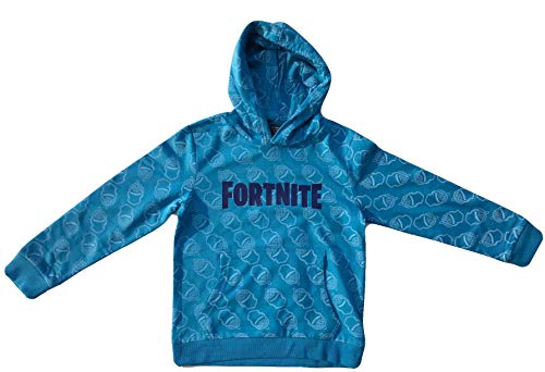 Epic Games Fornte - Sudadera con capucha para niño 140 152 164 176-10 12 14 16 años Sky azul azul 152 cm