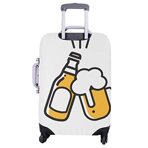 Equipaje Funda Protectora Bebida de Cerveza Acuerdo acordado Saludos Funda Duradera Lavable Se Adapta a 28.5 X 20.5 Pulgadas Protector de la Cubierta del Equipaje Cubierta Dura Equipaje Cubiertas del