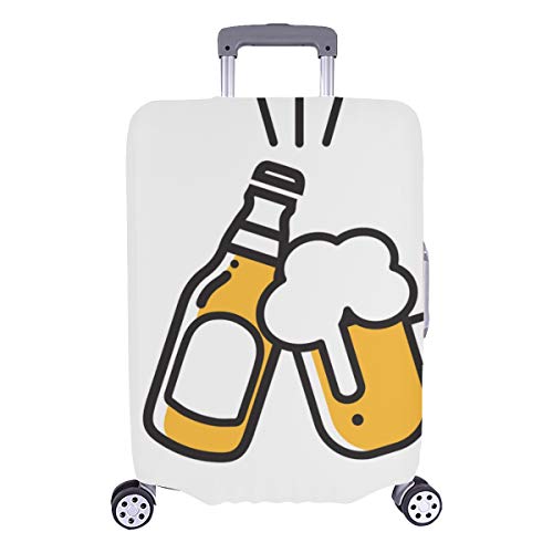 Equipaje Funda Protectora Bebida de Cerveza Acuerdo acordado Saludos Funda Duradera Lavable Se Adapta a 28.5 X 20.5 Pulgadas Protector de la Cubierta del Equipaje Cubierta Dura Equipaje Cubiertas del