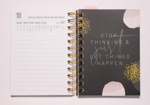 ERIK - Agenda escolar 2020/2021 día página S Glitter, 11 meses (11,4x16 cm)