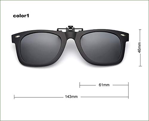 ERIOG Gafas de Sol Polarizadas Gafas de Sol polarizadas Estilo Vintage con Clip para Mujer & amp; Gafas de visión Nocturna para Hombres para Viajes de Pesca