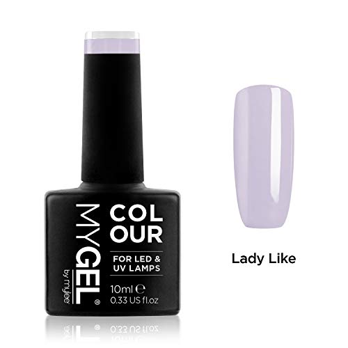 Esmalte de gel para uñas MyGel, de MYLEE (10ml) MG0043 - Lady Like UV/LED Nail Art Manicure Pedicure para uso profesional en el salón y en el hogar - Larga duración y fácil de aplicar