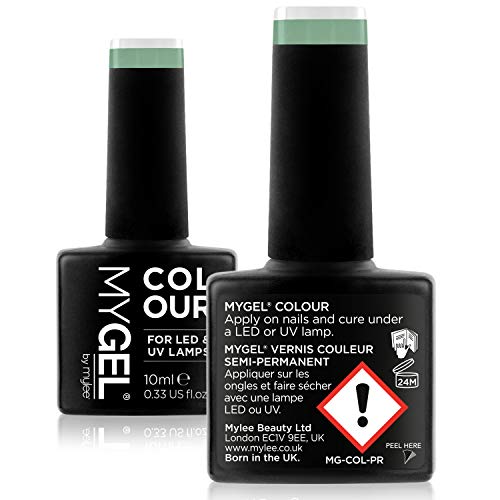 Esmalte de gel para uñas MyGel, de MYLEE (10ml) MG0064 - Olive Grove UV/LED Nail Art Manicure Pedicure para uso profesional en el salón y en el hogar - Larga duración y fácil de aplicar