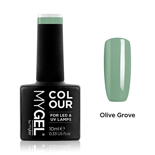 Esmalte de gel para uñas MyGel, de MYLEE (10ml) MG0064 - Olive Grove UV/LED Nail Art Manicure Pedicure para uso profesional en el salón y en el hogar - Larga duración y fácil de aplicar