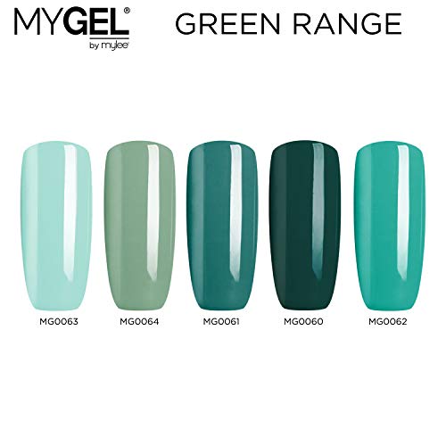 Esmalte de gel para uñas MyGel, de MYLEE (10ml) MG0064 - Olive Grove UV/LED Nail Art Manicure Pedicure para uso profesional en el salón y en el hogar - Larga duración y fácil de aplicar