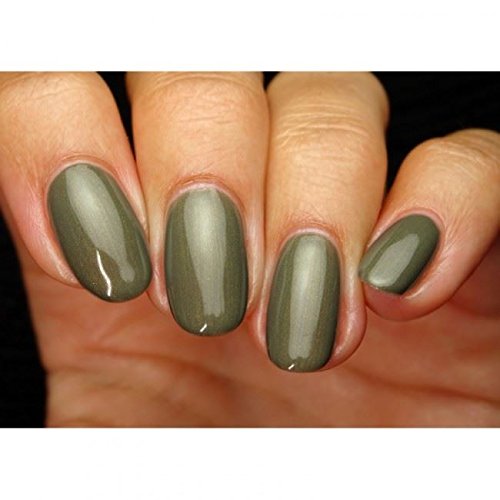 Esmalte de uñas de gel Pink Gellac, color verde militar, 15 ml