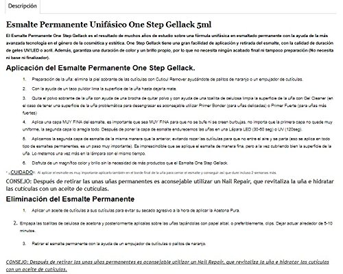 Esmaltes Permanentes Nº2 Gellack One Step New Line- Sólo un paso - Blucc Style 1