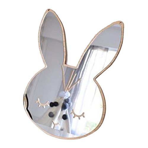 Espejo Colgante de Pared Estilo Nórdico Decoración de Habitación de Niños de Cuarto de Baño - como se Describe, 3