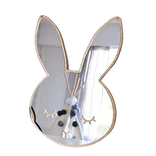 Espejo Colgante de Pared Estilo Nórdico Decoración de Habitación de Niños de Cuarto de Baño - como se Describe, 3