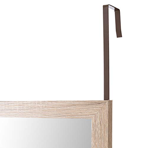 Espejo de Puerta Beige nórdico de Madera de 125x35 cm - LOLAhome