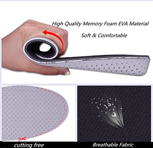 ESPFREE Plantillas de elevación del talón EVA aumento de altura Plantillas de calzado elevador Inserciones de calzado deportivo para hombres Mujeres (L1 (4.2 cm for men))