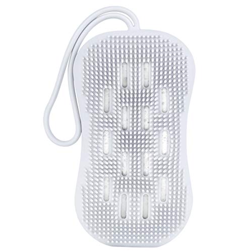 Esponja de Baño Cepillo-Depurador Del Cuero Cabelludo Juego de Esponjas de Silicona Ultra Suave para Niños con Piel Sensible Depurador Corporal de Silicona Fácil de Limpiar para