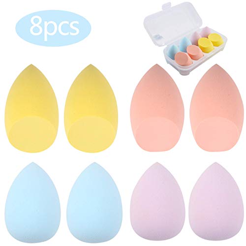 Esponja Maquillaje Esponjas para Maquillaje Facial de Belleza Set de Makeup Blender Beauty para Base de Maquillaje Para Maquillaje Facial Profesional Ideal para Líquidos, Cremas y Polvo