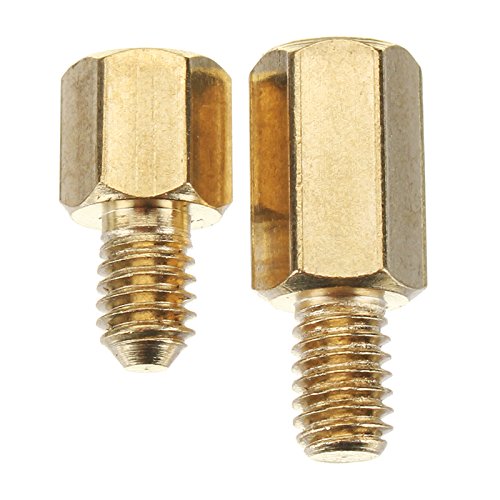 EsportsMJJ M4Bh1 100Pcs M4 Macho-Hembra De Latón Hexagonal Separadores Soporte Espaciador Pilar Tornillo Para Tablero De Pcb - 10M