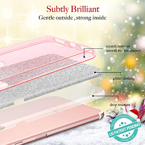 ESR Funda iPhone 7, Cárcasa Resistente Llamativa [Protección a la Pantalla][Logo Protegido] Apple iPhone 7 - Rosa Dorado