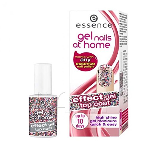 Essence Gel Nails at Home Effect Gel Top Coat 04 Glitterland 7 ml