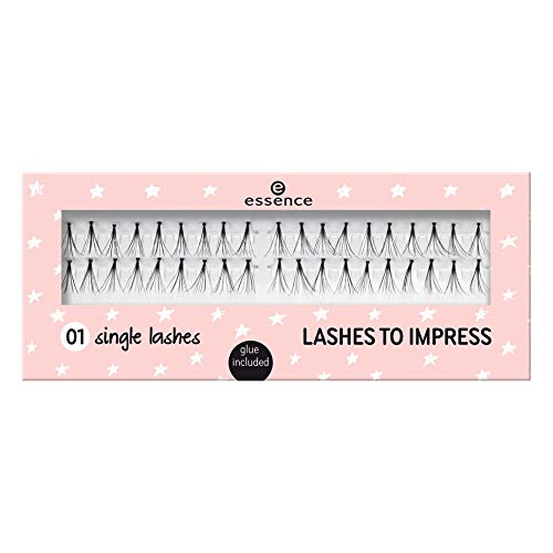 Essence - pestañas lashes to impress - 01 single lashes.