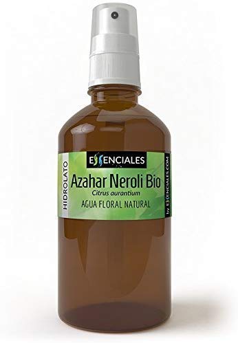 Essenciales - Hidrolato de Agua Floral de Azahar Neroli BIO, 100% Pura y Natural con CERTIFICADO ECOLÓGICO, 100 ml | Hidrolato Citrus Aurantium