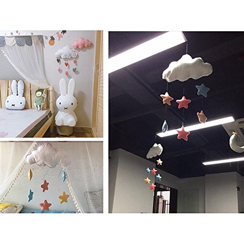 Estrella de la nube Adornos,Nubes Estrella Colgante,Ornamento colgante de bricolaje, para la fiesta de bienvenida al bebé decoración de la habitación de los niños accesorios de fotografía