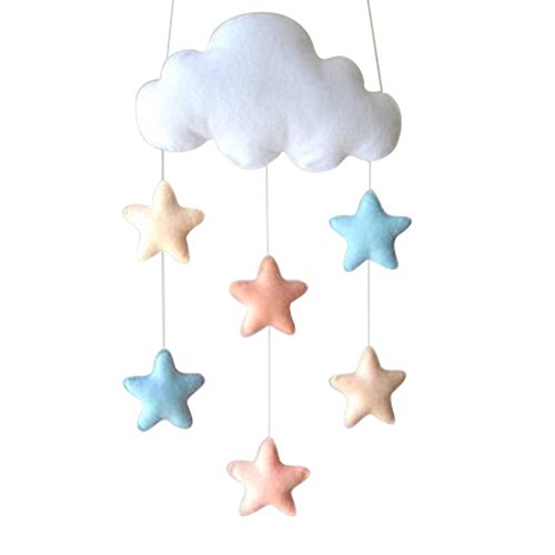 Estrella de la nube Adornos,Nubes Estrella Colgante,Ornamento colgante de bricolaje, para la fiesta de bienvenida al bebé decoración de la habitación de los niños accesorios de fotografía