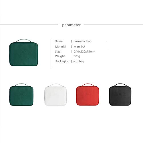 Estuche Cosmético Bolso Del Viaje Del Maquillaje, Bolso Cosmético Grande Impermeable Del Organizador Negro Del Cepillo De La Cremallera