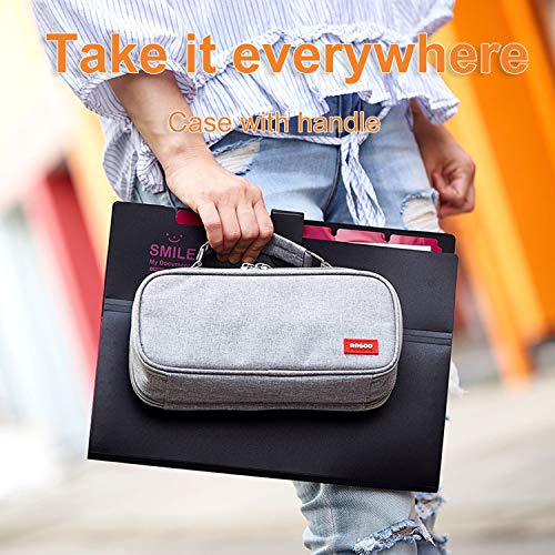 Estuche Lápiz Bolsa Gran Capacidad Bolso Maquillaje Bolígrafo Escritorio Organizador Almacenamiento Marcador Caja Papelería para Colegio Oficina Estudiantes Adolescente (gris)