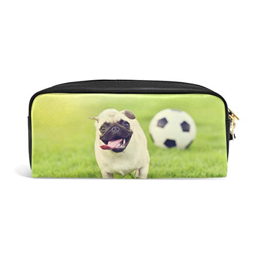 Estuche para lápices con diseño de carlino, para estudiantes, papelería, lápices, estuche, bolsa para la escuela, oficina, organizador de almacenamiento