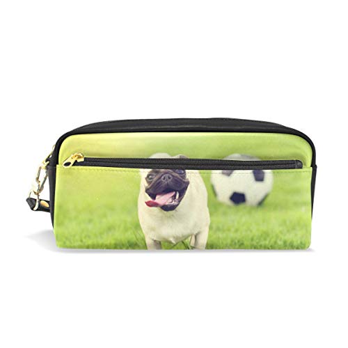 Estuche para lápices con diseño de carlino, para estudiantes, papelería, lápices, estuche, bolsa para la escuela, oficina, organizador de almacenamiento