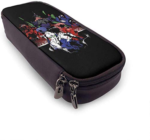Estuche para lápices de gran capacidad de gran capacidad para lápices de escritorio, organizador práctico con cremallera - Neon Genesis Evangelion