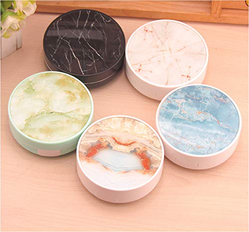 Estuche para lentillas, minicaja para lentes de contacto, recipiente para el cuidado de los ojos, incluye pinzas, botellita para guardar una solución y espejo