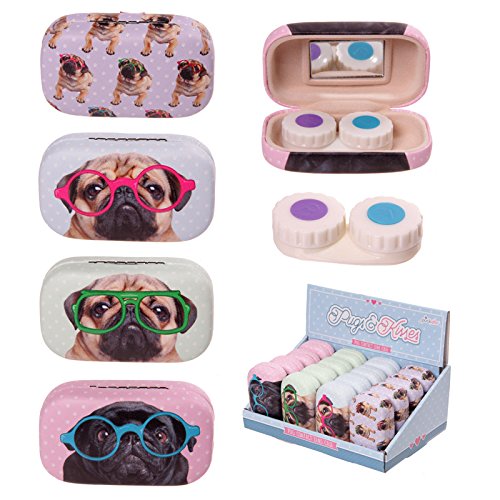 Estuche para lentillas Perro Pug Carlino