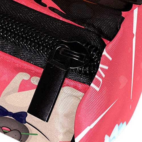 Estuche redondo para lápices de San Valentín con cremallera y cremallera, para niños y niñas