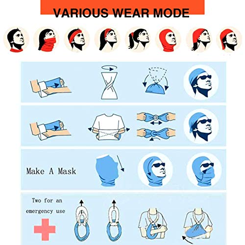 EU multifunción Efecto mágico Truco de Mago y Herramientas Variedad de Turbante Máscara-Capucha Multifuncional Turbante-Sombreros para Actividades al Aire Libre