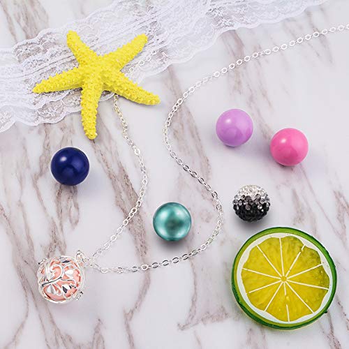 EUDORA Harmony Ball Llamador de Angeles Embarazada, Arbol de la Vida Colgantes Mujer Carillón Música Cadena con Colgante de Bola Relicarios de la Campana de Regalo del día de la Madre