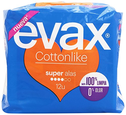 Evax Cottonlike Super Compresas con Alas - 12 unidades