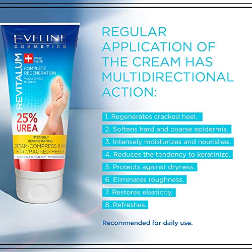 Eveline Revitalum Foot Cream Regenerating 8 In 1 Urea 25% 100ml