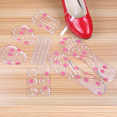 EXCEART 6 Piezas Empuñaduras Del Talón Forros Cojines Gel Arco Soporte Plantillas Del Talón Almohadillas Del Pie Almohadillas Insertos de Zapatos Almohadilla para Fascitis Plantar