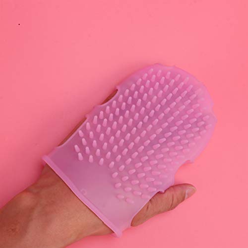EXCEART Guante de Baño Exfoliante Guante de Ducha Cepillo de Ducha de Silicona para Limpieza de La Piel Exfoliante Spa Corporal Masajeador de Celulitis