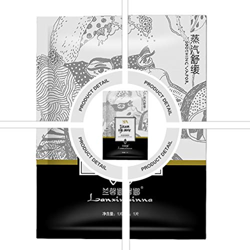 EXCEART Máscara de Ojos de Vapor de 5 Piezas Máscara de Ojos Calentada sin Perfume de Ojeras para Viajes de Sueño O en El Trabajo