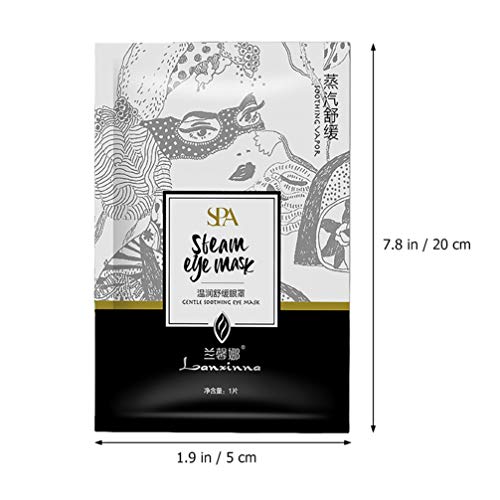 EXCEART Máscara de Ojos de Vapor de 5 Piezas Máscara de Ojos Calentada sin Perfume de Ojeras para Viajes de Sueño O en El Trabajo