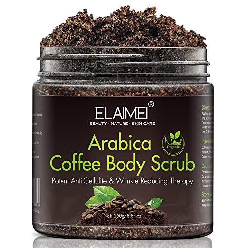 Exfoliante de Café Natural Bio Facial Corporal y Pies Anticelulítico Reafirmante Drenaje Hidratante Piel Grasa y Seca Mascarilla Facial Curar Acné Para Hombres y Mujeres