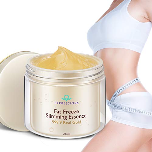 EXPRESSIONS Crema Anticelulítica | Crema Adelgazante | Crema Reductora | Crema Estrías 200 Milliliter, Gel Pérdida de Peso Quema Grasa Para Abdomen, Glúteos , Caderas y Brazos