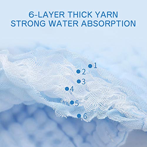 EXTSUD 10PCS Toallitas de Muselina para Bebés Toallas Suaves para Bebés, Recién Nacidos, Toallitas Algodón Orgánico, 25 x 25cm