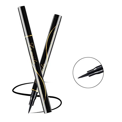 Eyeliner, Eyeliner Waterproof, Eyeliner Negro, Delineador De Ojos Waterproof, Miniatura de precisión, altamente pigmentada, resistente al agua Secado rápido Delineador de ojos duradero