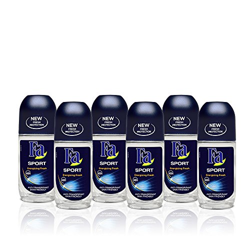 Fa - Desodorante Roll-On Sport - 50ml (pack de 6) Total: 300ml