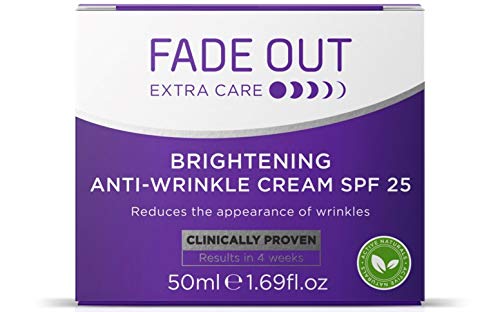 Fade Out Extra Care Brightening Anti-Wrinkle Cream with SPF25 50ml - Clinically Proven Face Cream to Brighten and Even Skin tone in 4 weeks