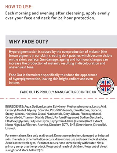 Fade Out Original Even Skin Tone Moisturiser with SPF15 2 x 50ml - Face Cream to Brighten and Even Skin tone in 4 weeks