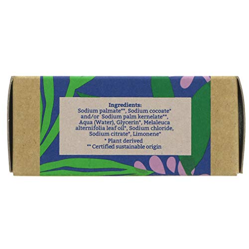 Faith in Nature Jabón de Manos Natural de Árbol del Té, Purificante, Vegano y No Testado en Animales, sin Parabenos ni SLS, 100 g