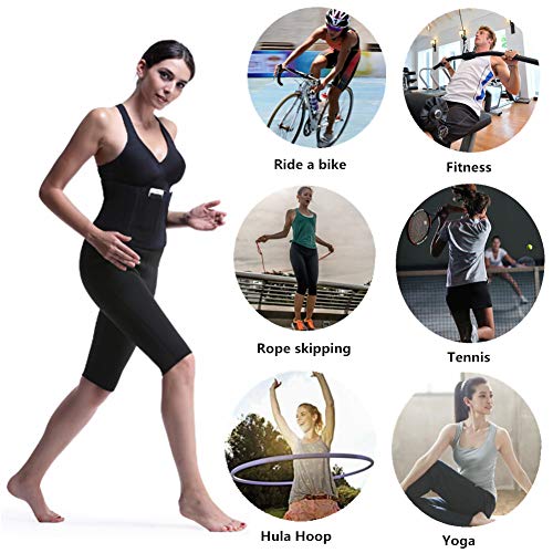 Faja Reductora Adelgazante, Faja Deportiva, Trimmer de Cintura Neopreno Cinturón de Sudor, Adjustable Cinturon Adelgazante, Ayuda a Reducir Abdomen, Fitness y Proteger la Cintura (Negro)