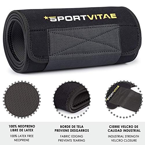 Faja Reductora Adelgazante Waist Trimmer Belt Cinturón de Sudoración Neopreno, Cintura para Sudar de Fitness, Acelera la Pérdida de Peso, Quema Grasa, Efecto Sauna, Hombre y Mujer (Amarillo, L)